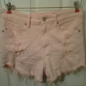 Lulu High rise cut off shortie shorts